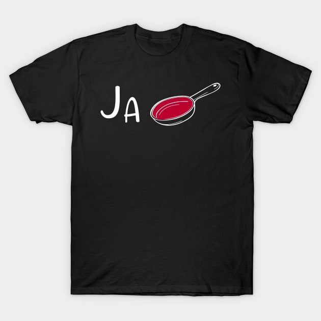Funny Japanese Pun - Ja "Pan" - Japan Foodie Humor T-Shirt by Soul Searchlight